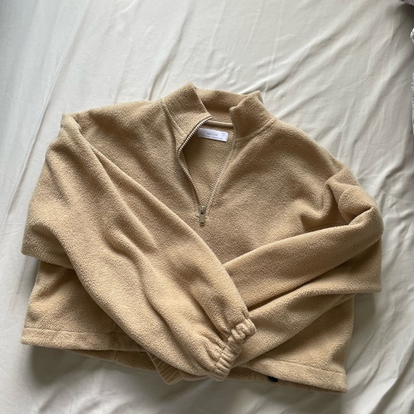 Oak + Fort fleece cropped sweater - Picture 2 of 4